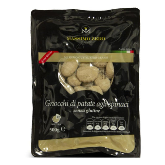MASSIMO ZERO Pasta Gnocchi Patate agli Spinaci 500g
