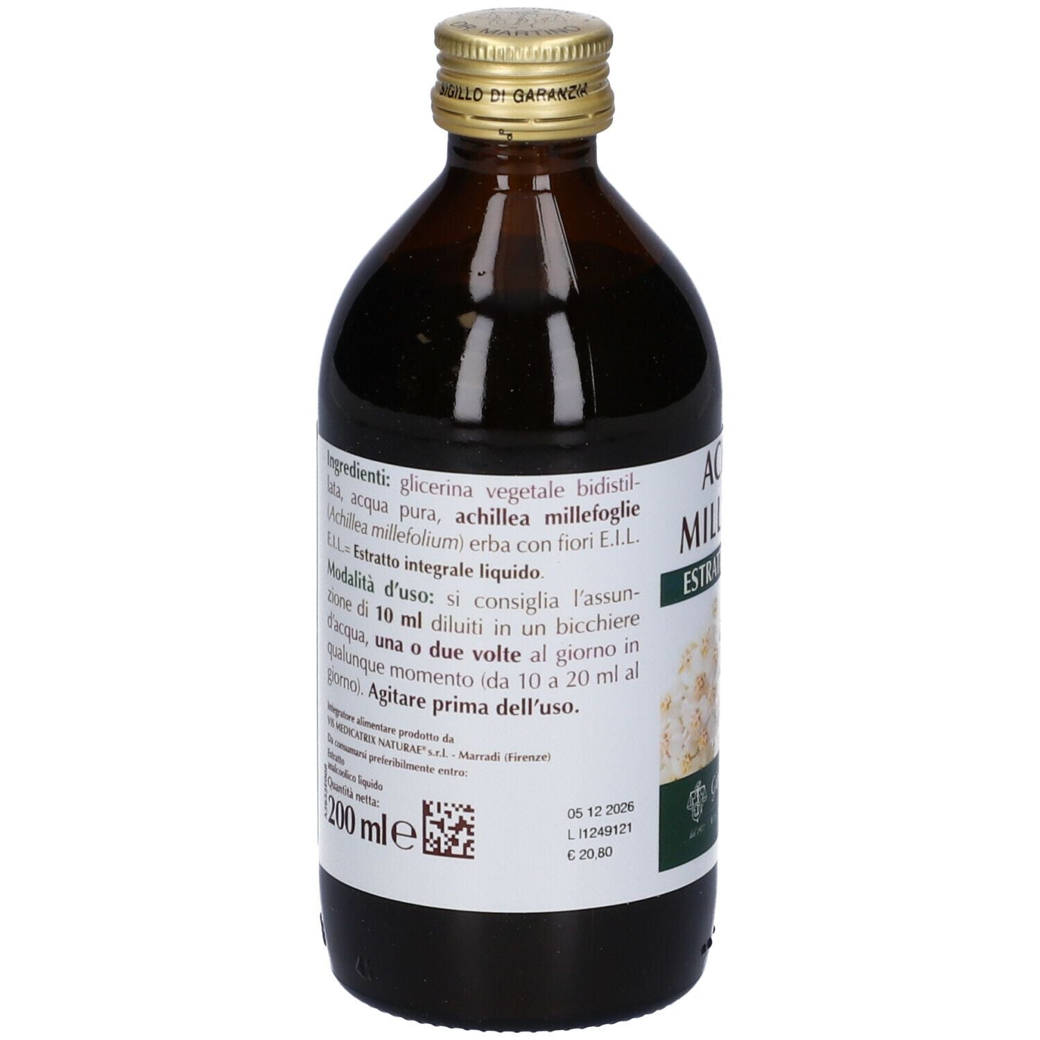 970929713 - ACHILLEA ESTRATTO INTEGR 200ML