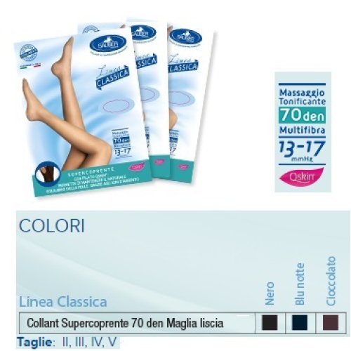 SAUBER Collant Supercoprente M/L 2 Cioccolato