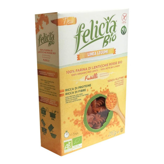 FELICIA BIO Fusilli di Lenticchie Rosse 250g