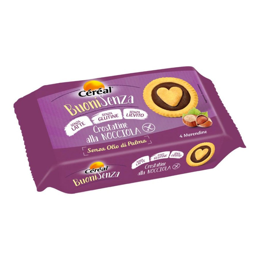 CEREAL BuoniSenza Crostatine Nocciola 4x37,5g