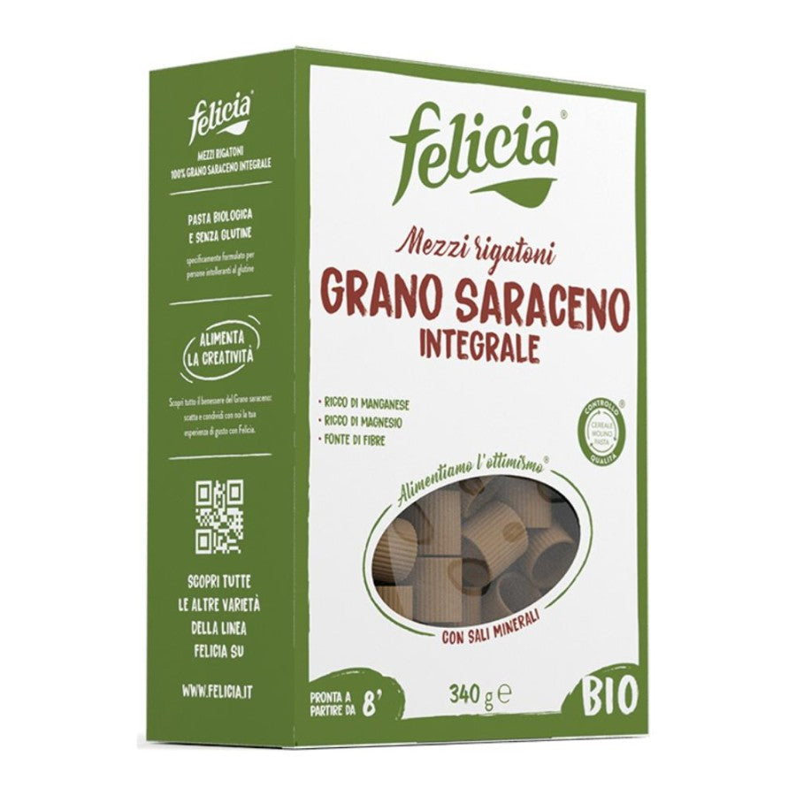 FELICIA BIO Pasta Grano Saraceno Mezzi Rigatoni 340g