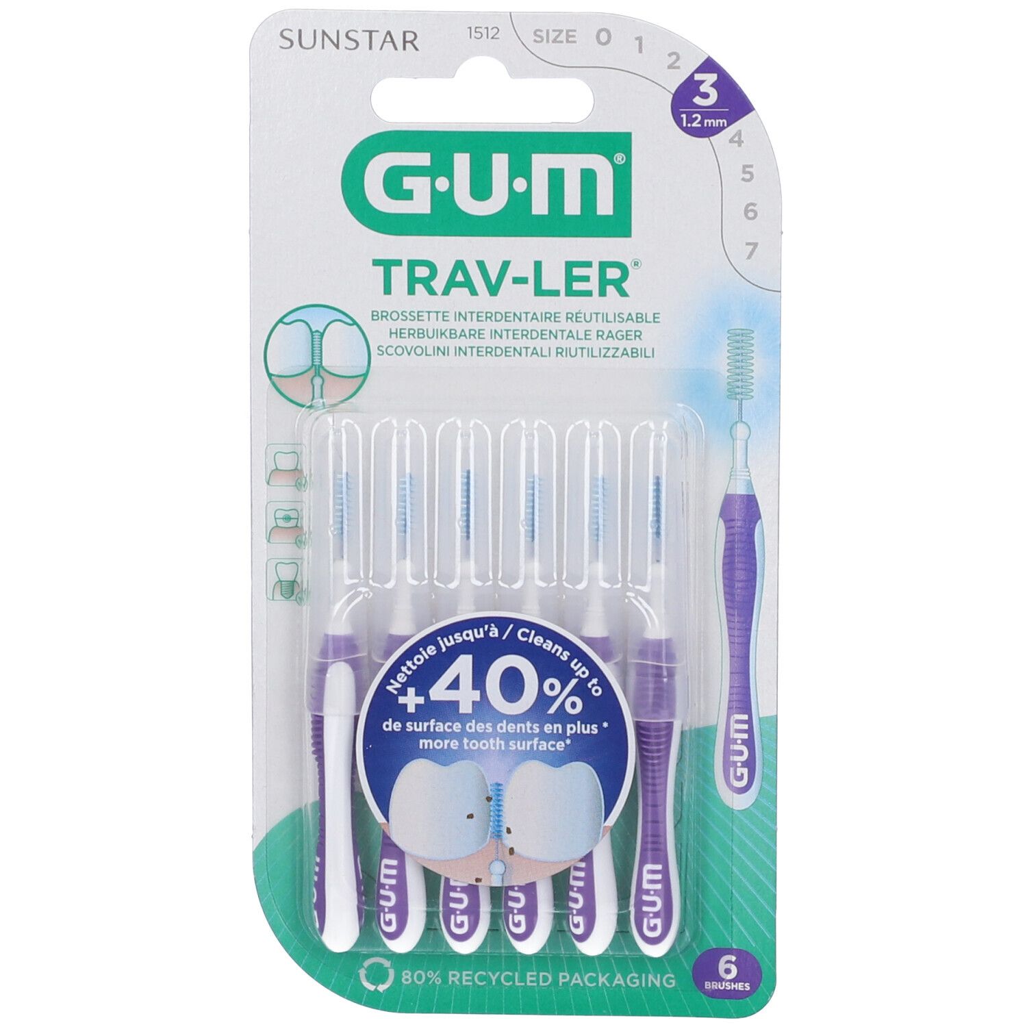 972036305 - GUM TRAVLER 1512 SCOVO 1,2 6PZ