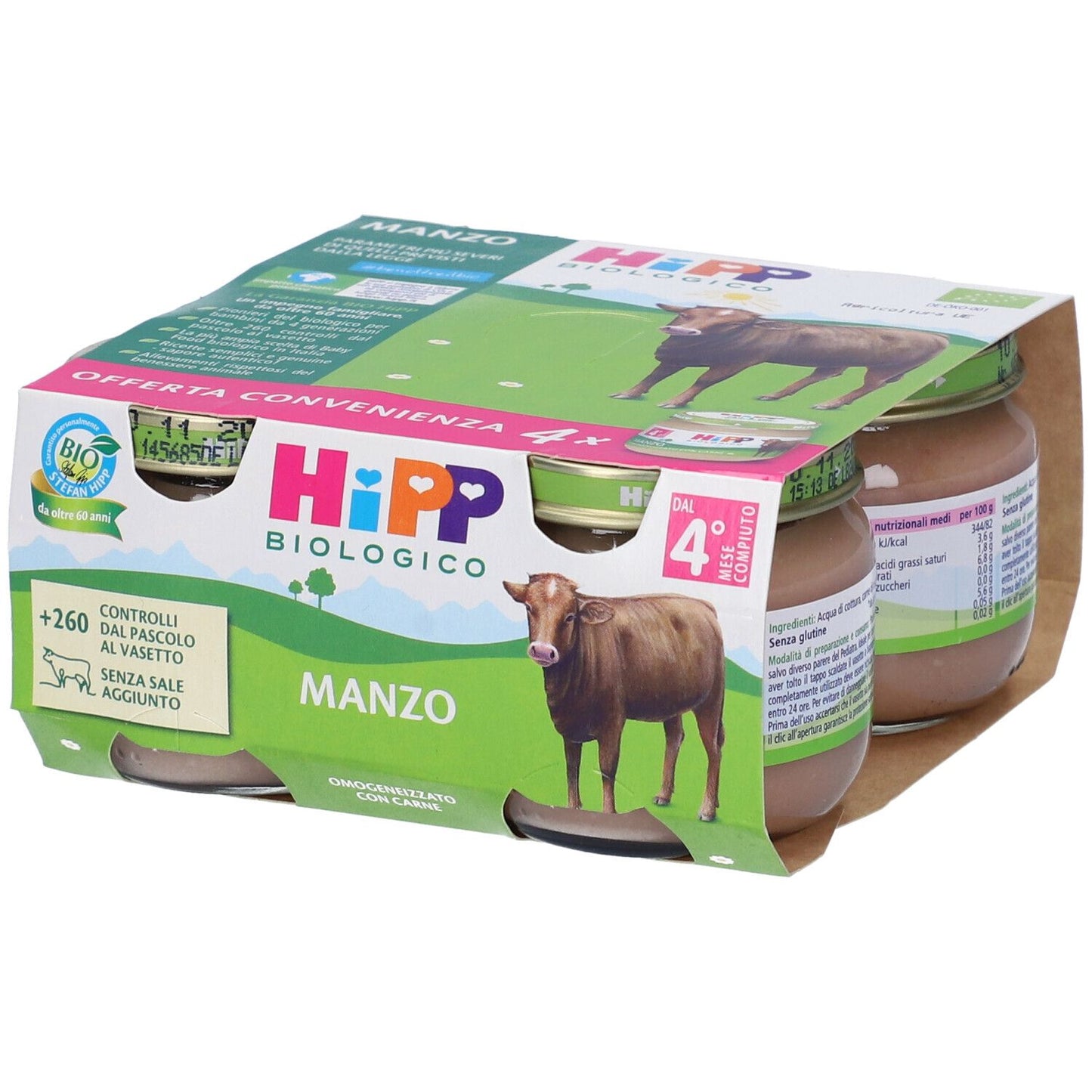 972192569 - HIPP BIO OMOG MANZO 4X80G