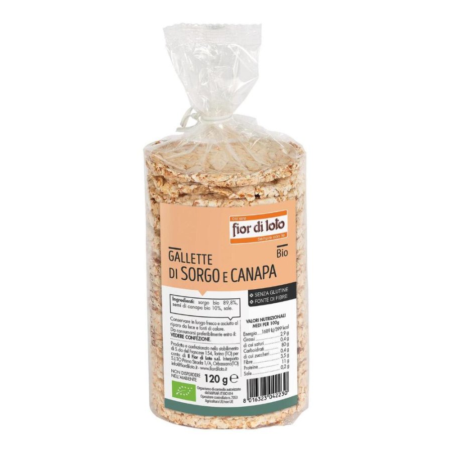 GALLETTE SORGO E CANAPA 120G