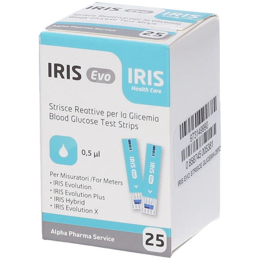 IRIS EVO STRISCE GLICEMIA 25PZ