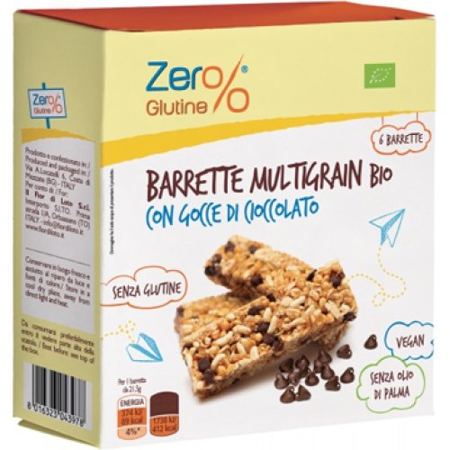 ZERO % GLUTINE Barretta Multigran Cioccolato 6x21,5g