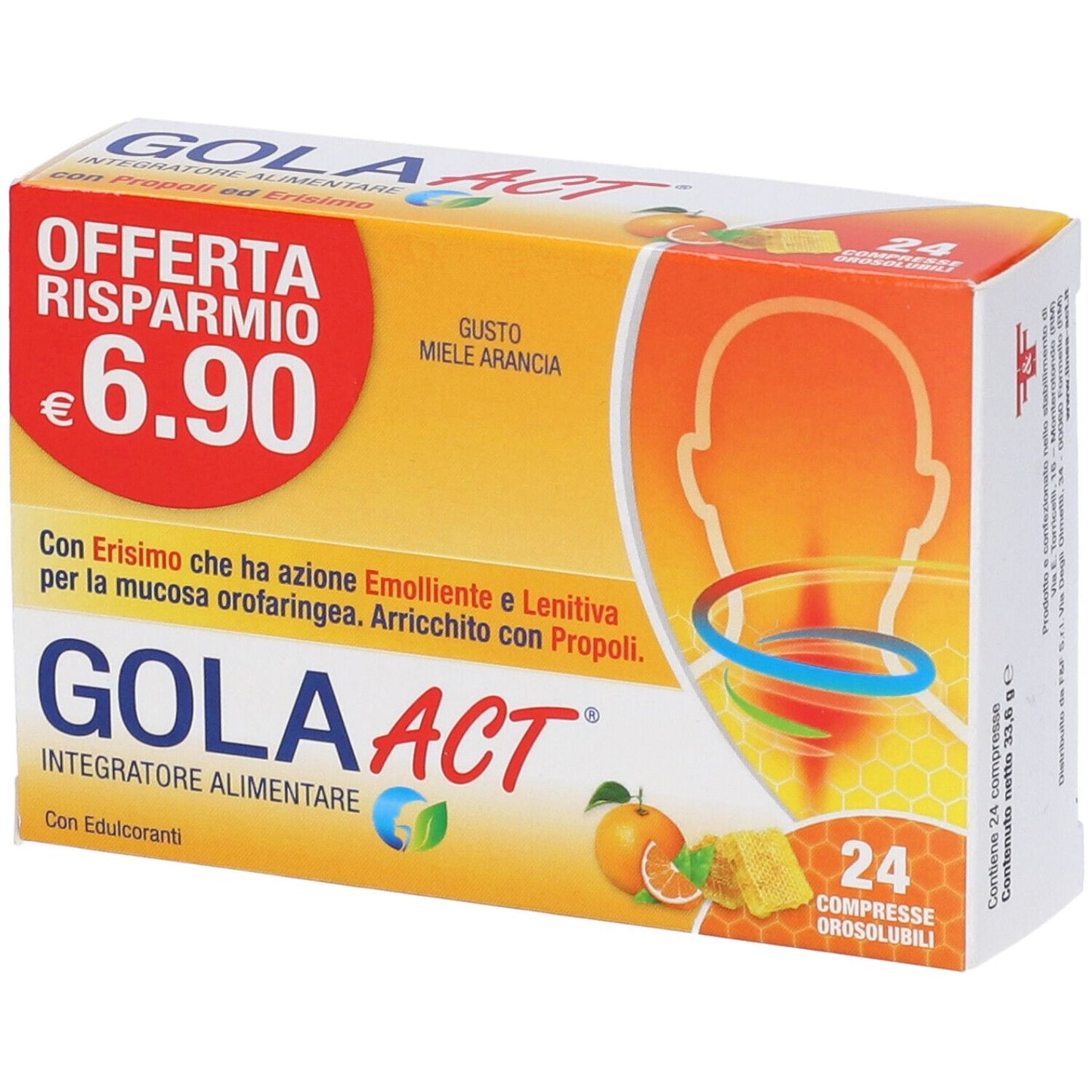 974479560 - GOLA ACT MIELE ARANCIA 24CPR