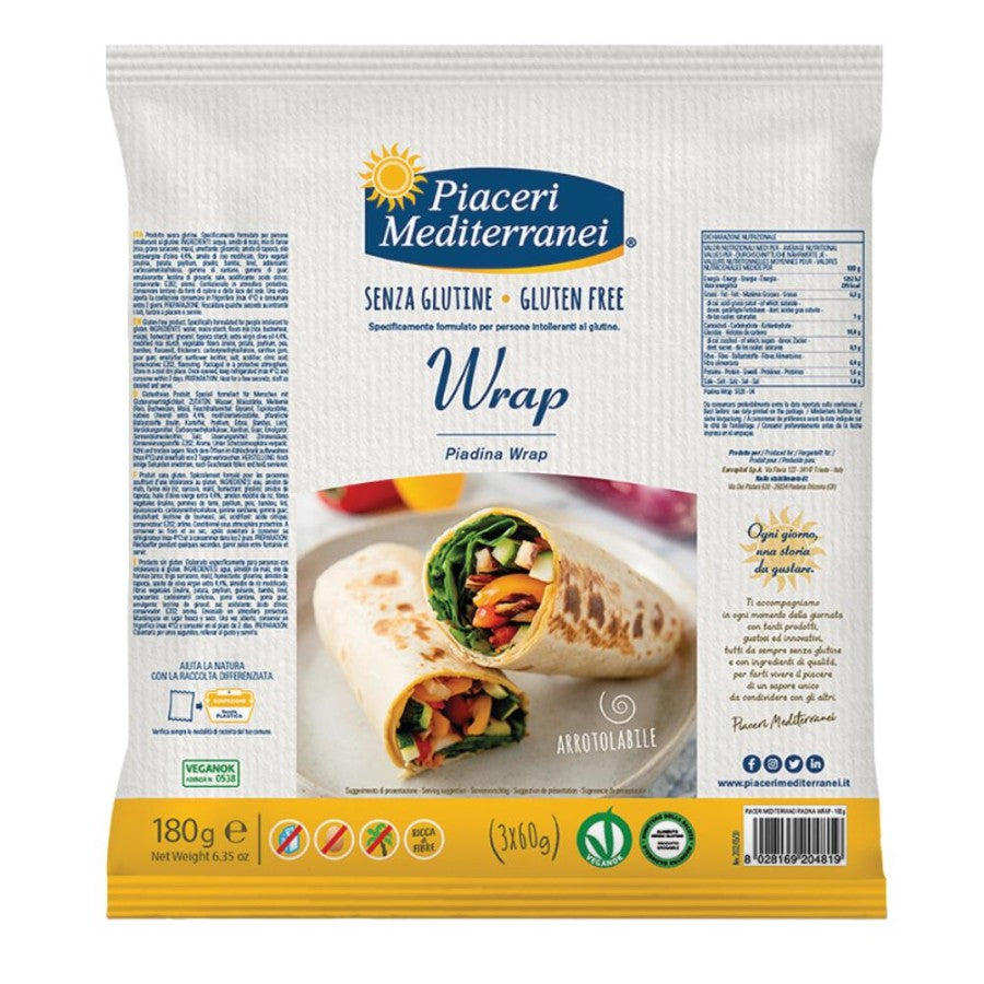 PIACERI MEDITERRANEI Piadina Wrap 180g