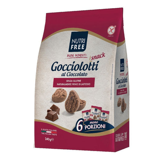 NUTRIFREE Gocciolotti al Cioccolato Snack 6x40g