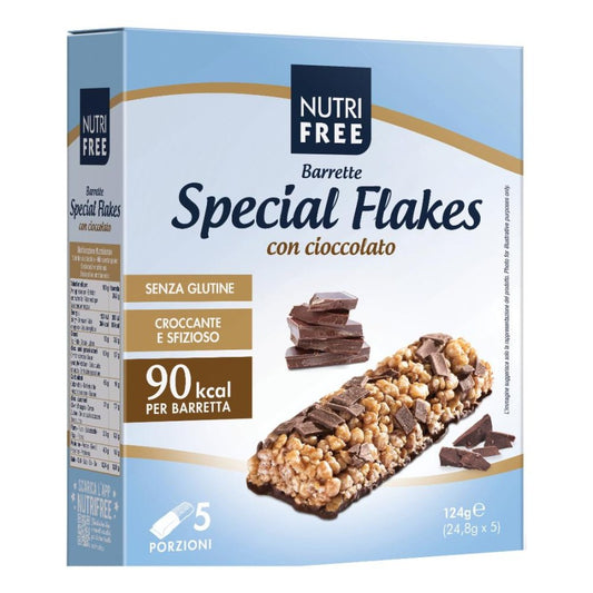 NUTRIFREE Barretta Special Flakes Cioccolato 124g