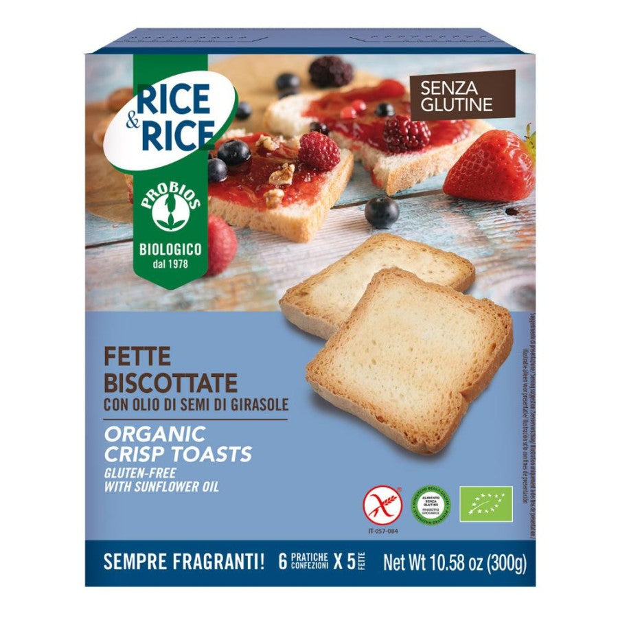 RICE & RICE Fette Biscottate Olio Semi Girasole 300g