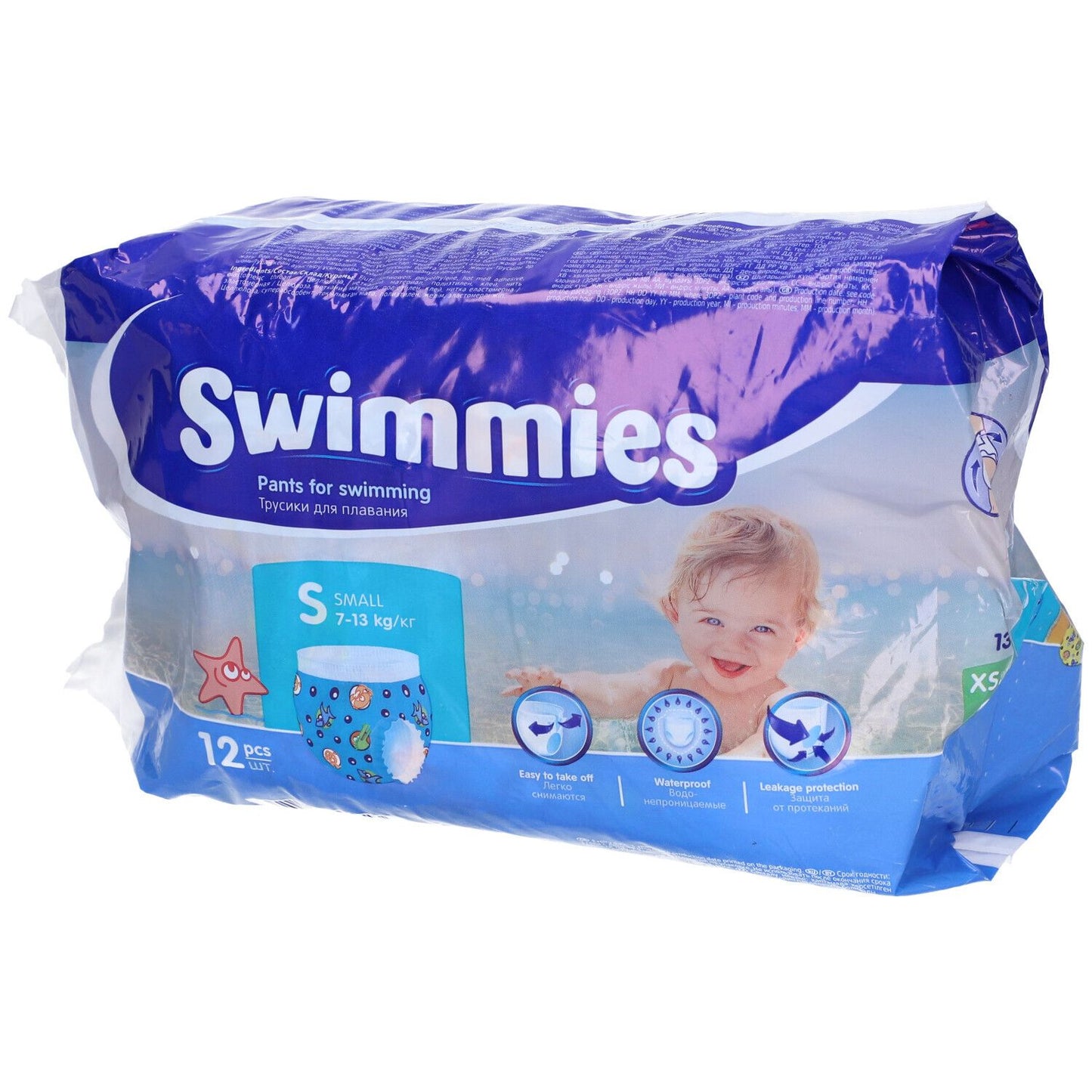SWIMMIES PANTS S2 7-13KG 12PZ