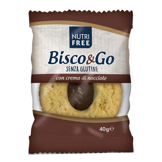 NUTRIFREE Bisco & Go con Crema di Nocciole 40g
