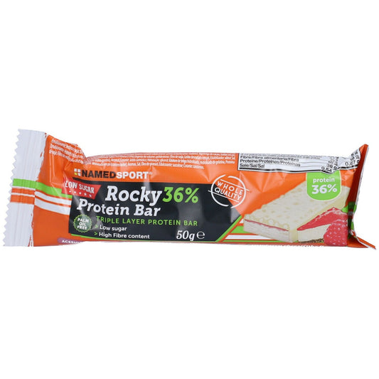 977219841 - ROCKY 36% PROT BAR RASPBER 50G