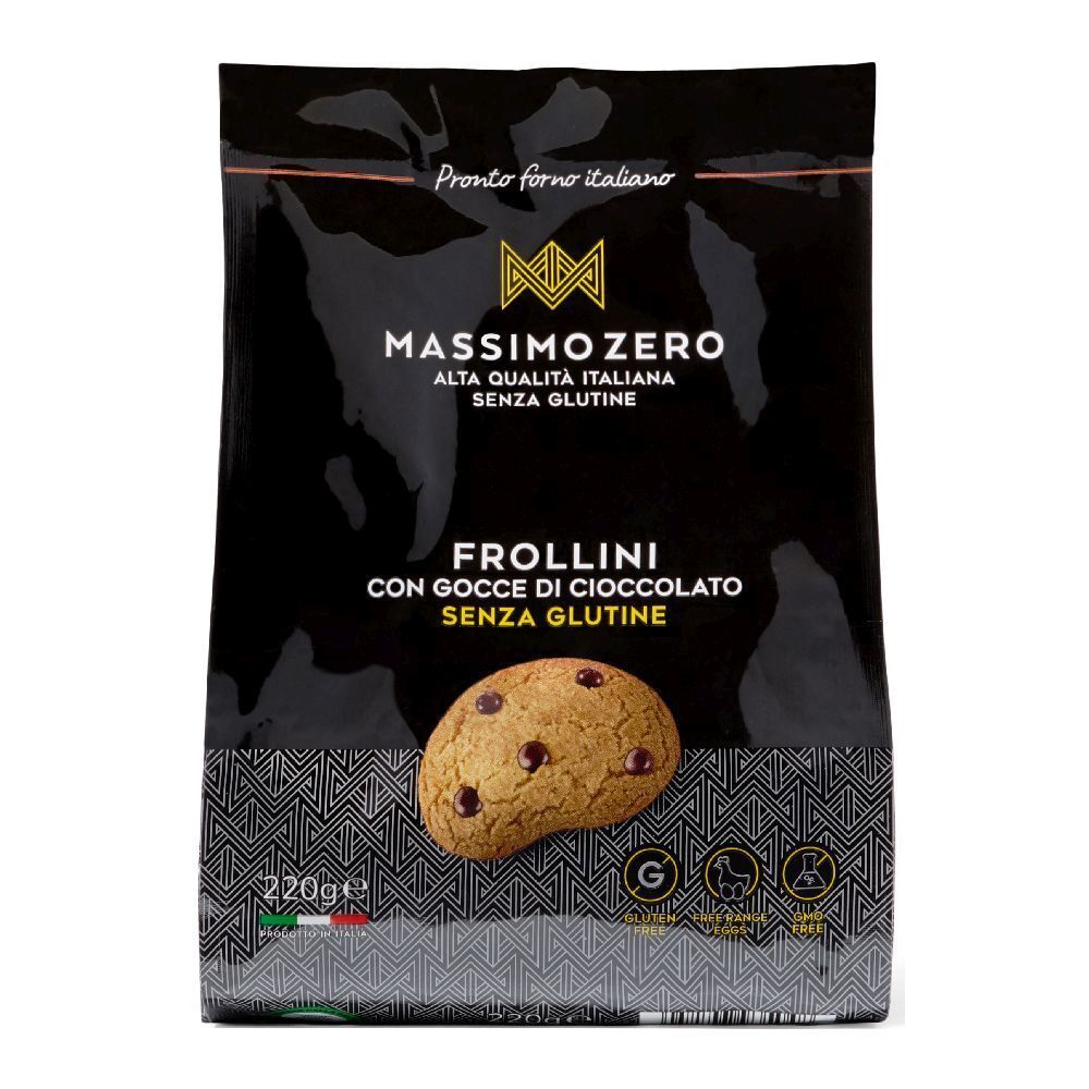 MASSIMO ZERO Frollini con Gocce di Cioccolato 220g