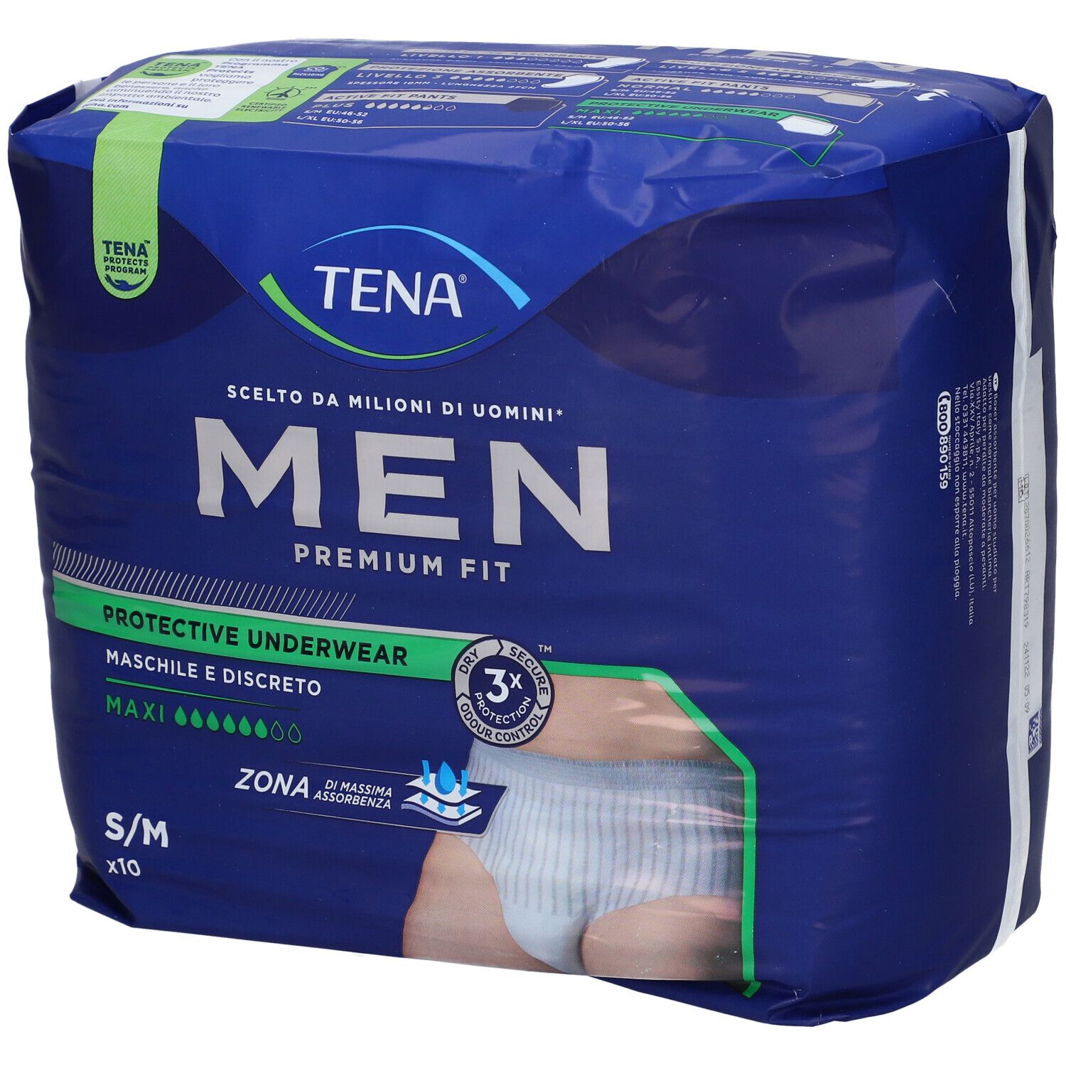 TENA MEN PREM FIT LIV 4 M 10PZ