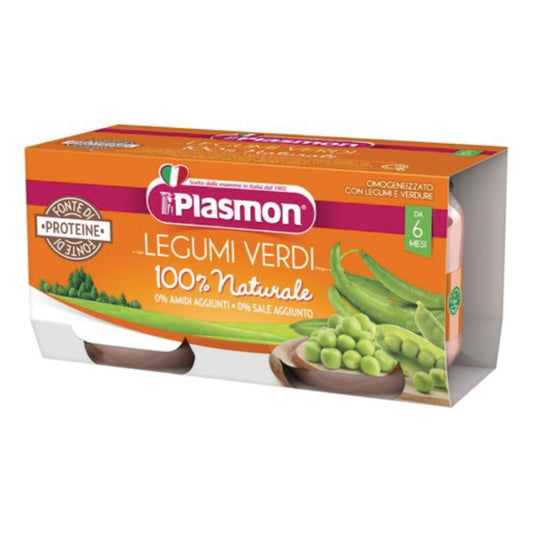PLASMON Omog.Legumi Verdi 2x80g