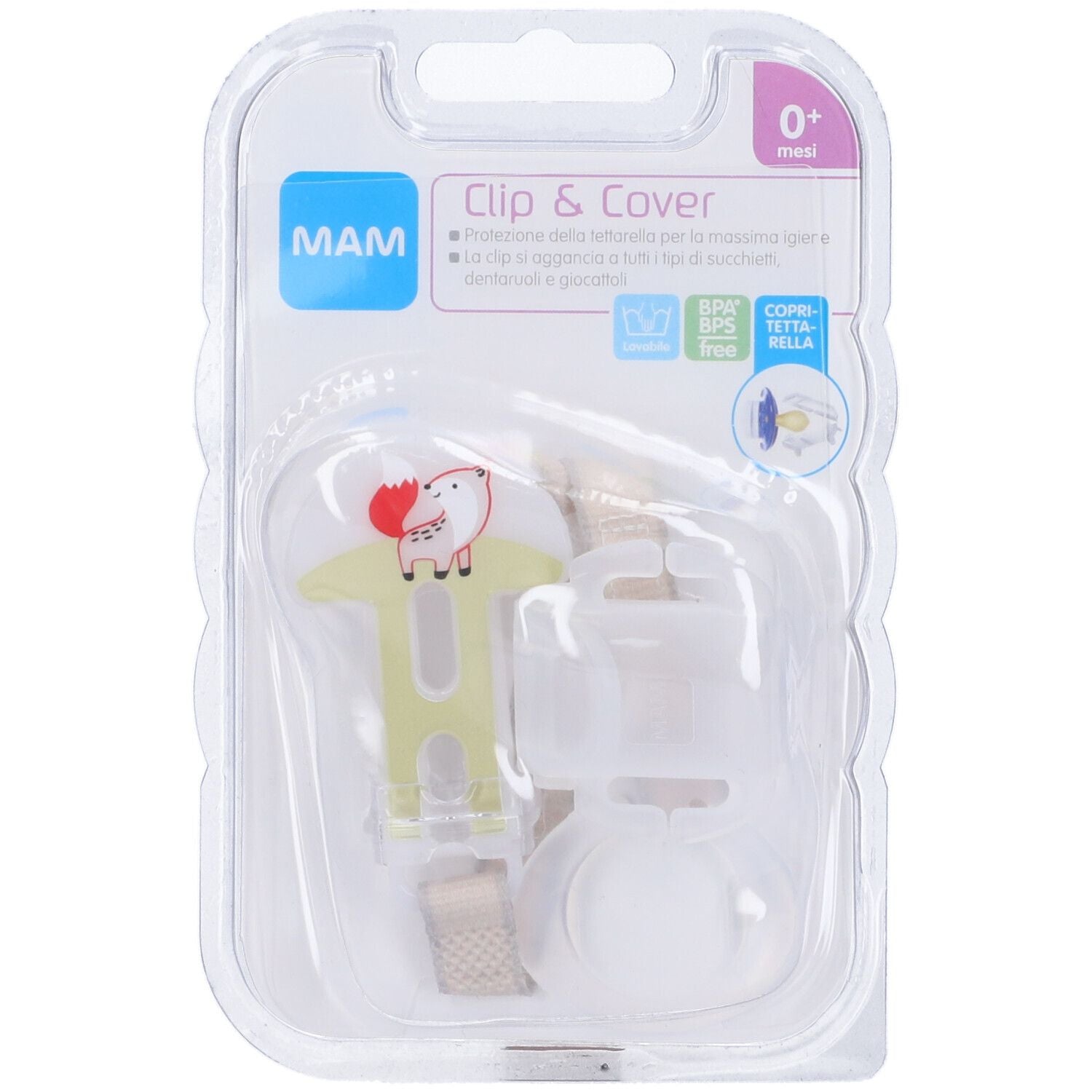 980191530 - MAM CLIP&COVER 0+ NEUTRO