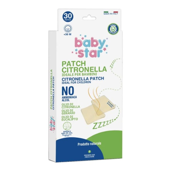 Babystar Natural Patch alla Citronella per Bambini