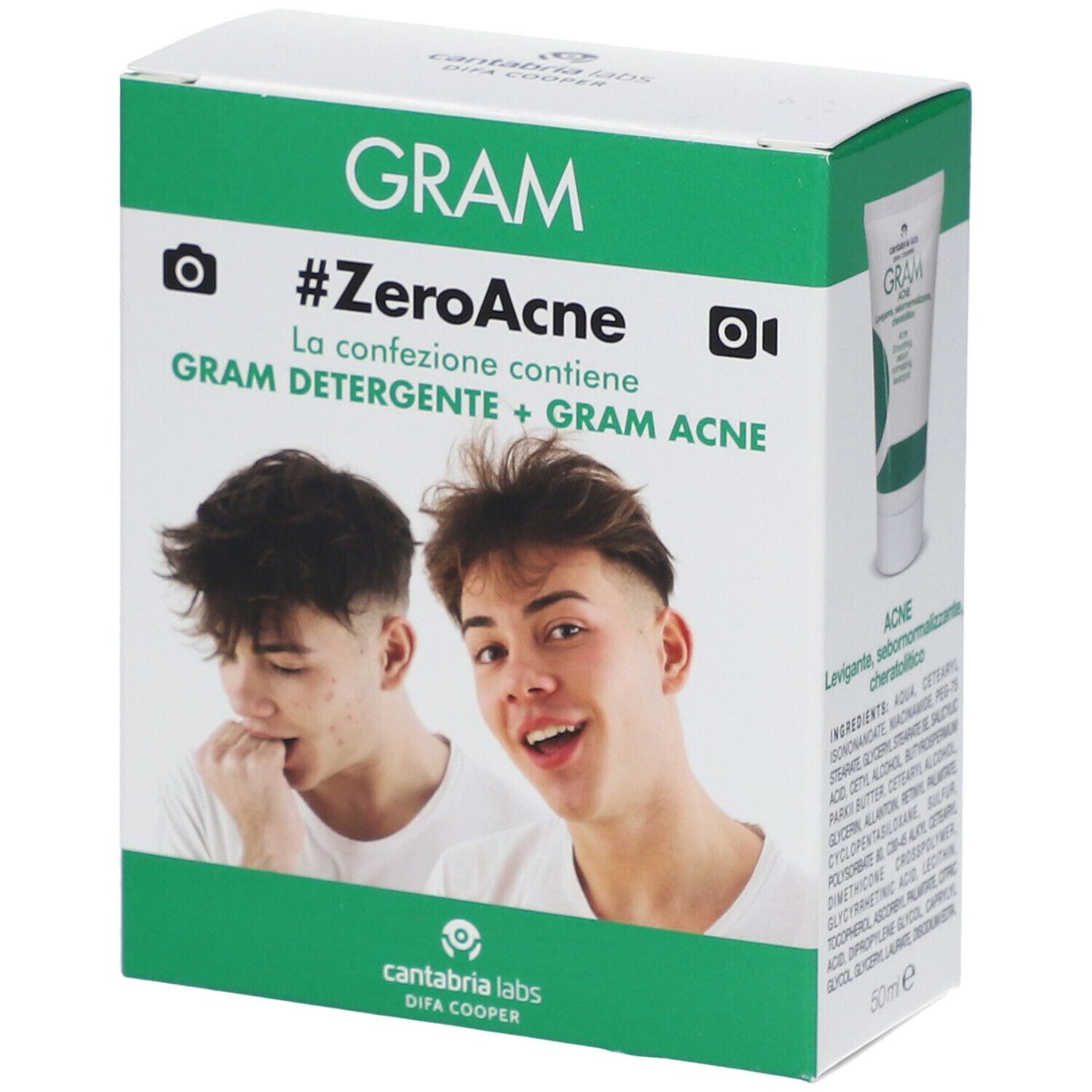 GRAM ZEROACNE DET 50ML+CR 50ML