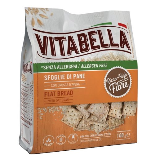 VITABELLA Sfoglie di Pane con Crusca d'Avena 100g