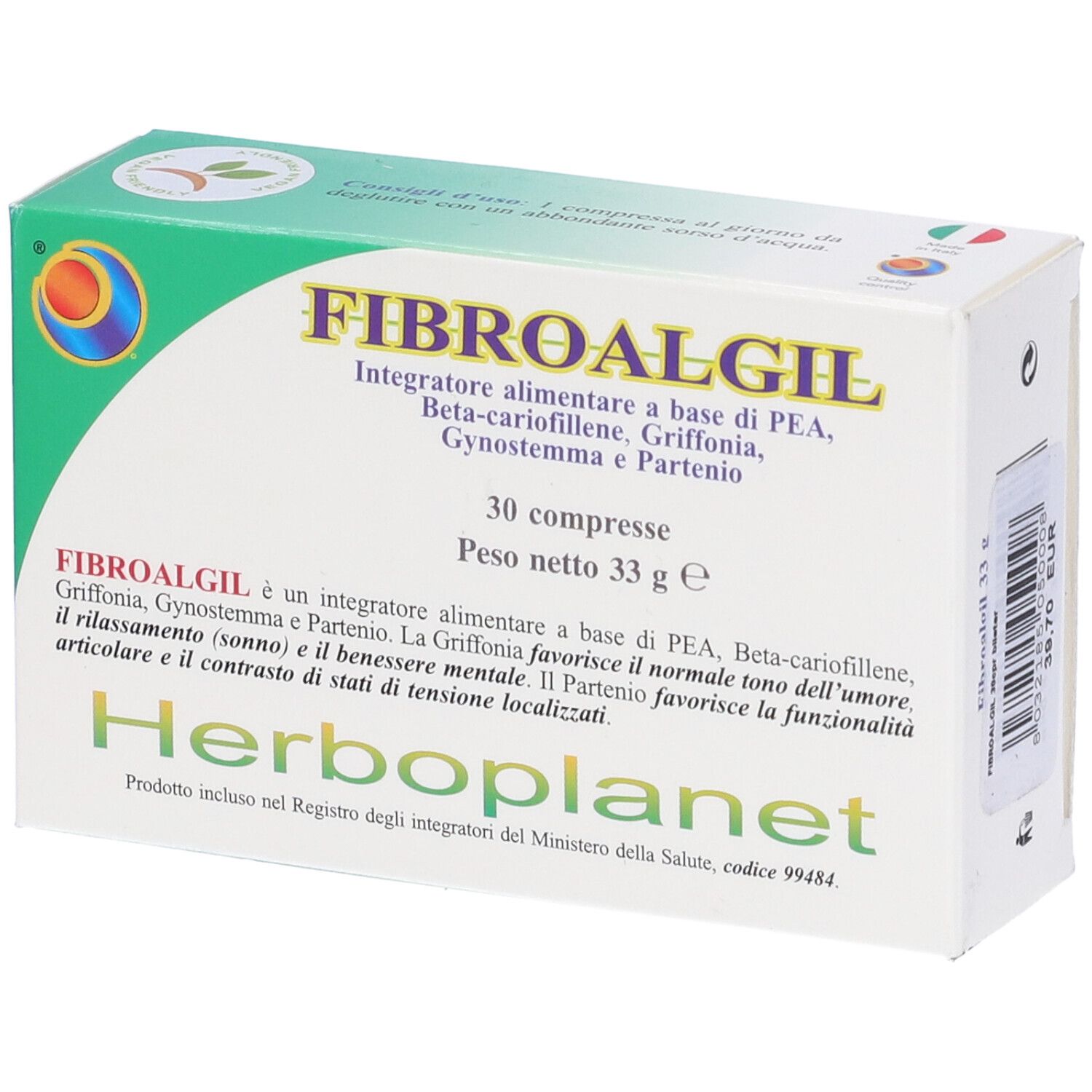 980628085 - FIBROALGIL 30CPR HERBOPLANET
