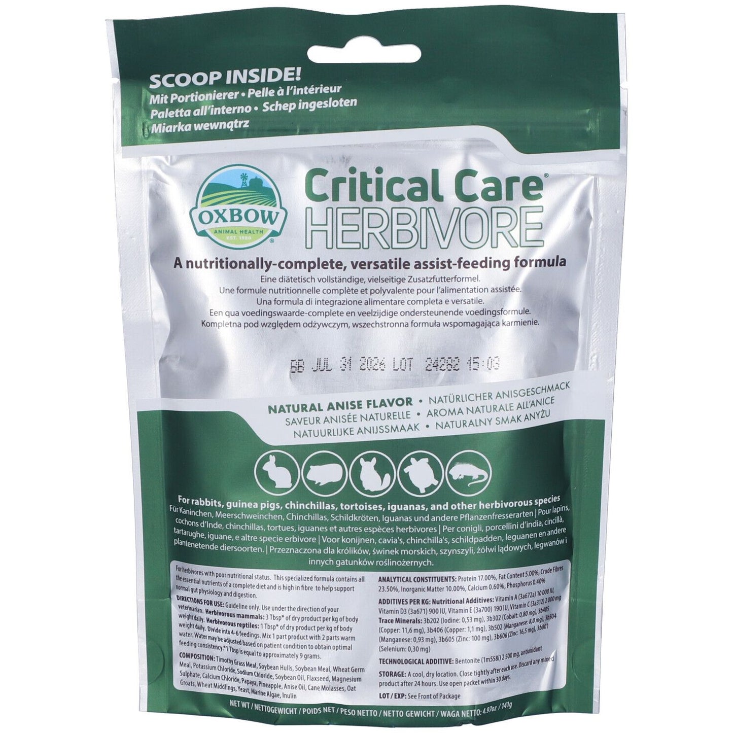 980783688 - CRITICAL CARE HERBIVORE 141 GR