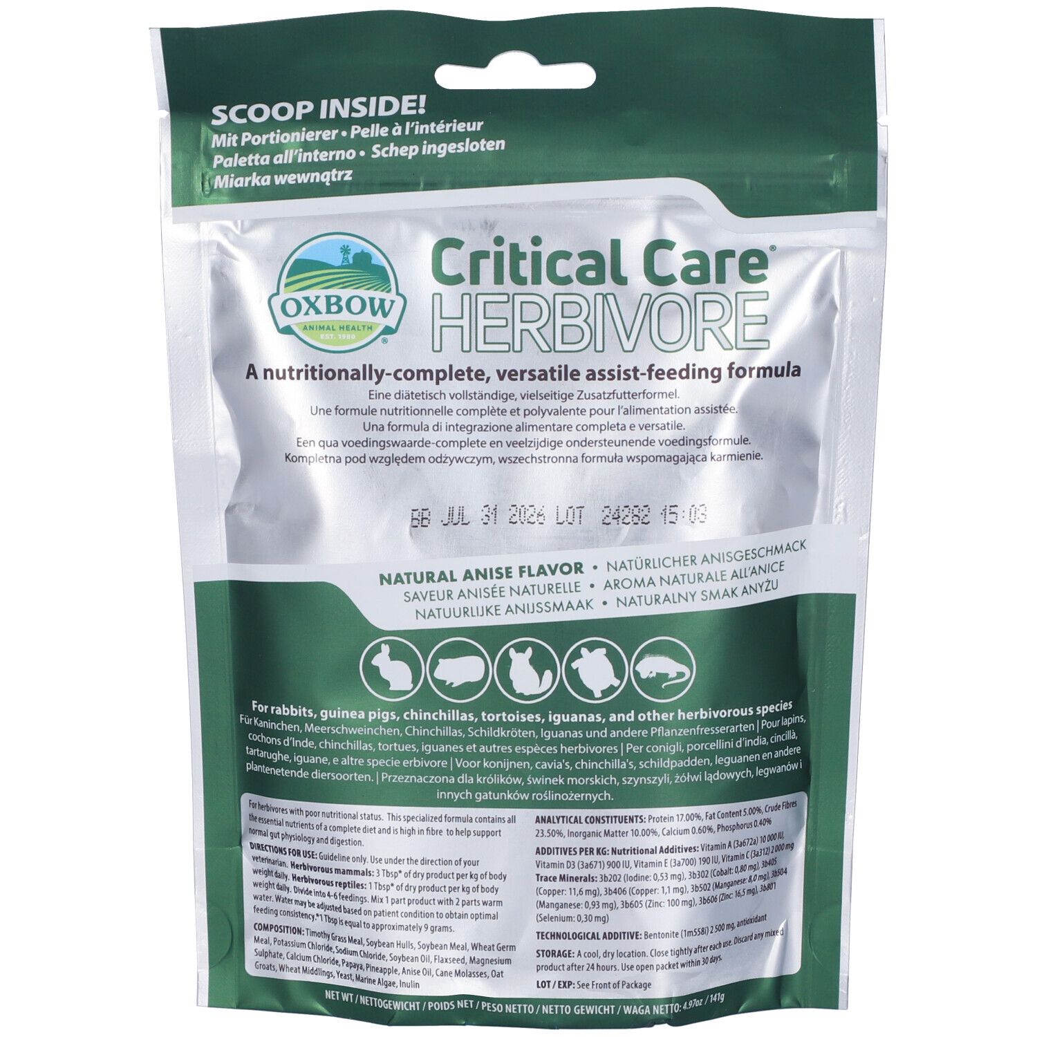 980783688 - CRITICAL CARE HERBIVORE 141 GR