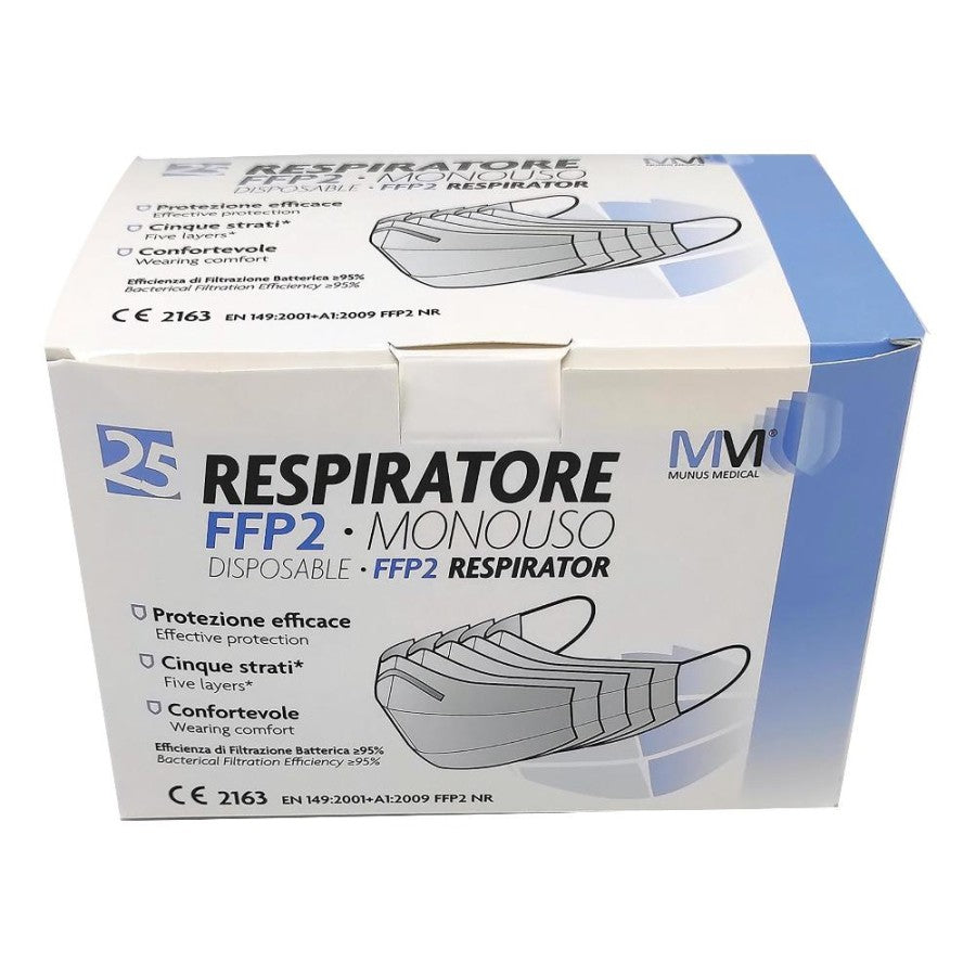 MUNUSMED Respiratore FFP2 Bianca 25pz
