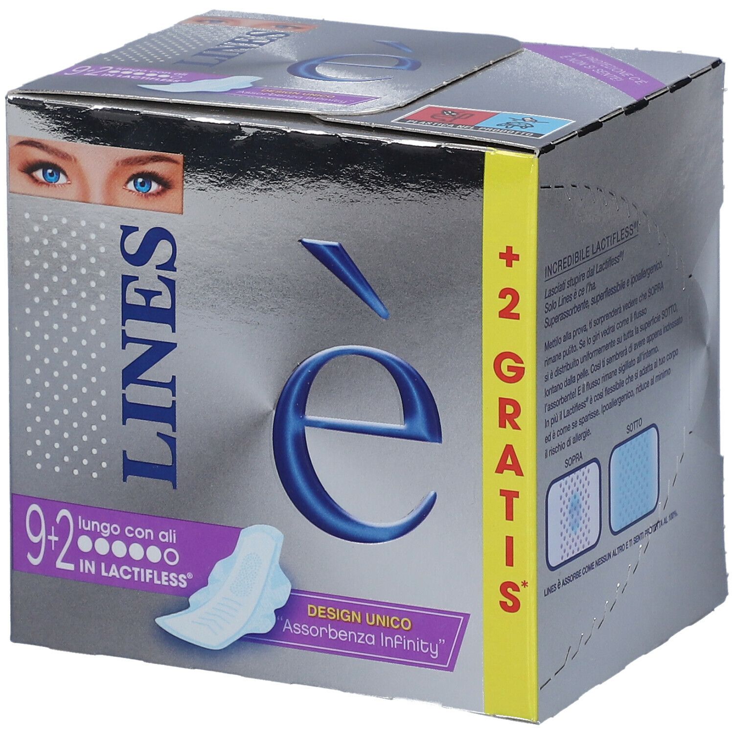 981460684 - LINES E' LUNGO ASSORBENTI 9+2P