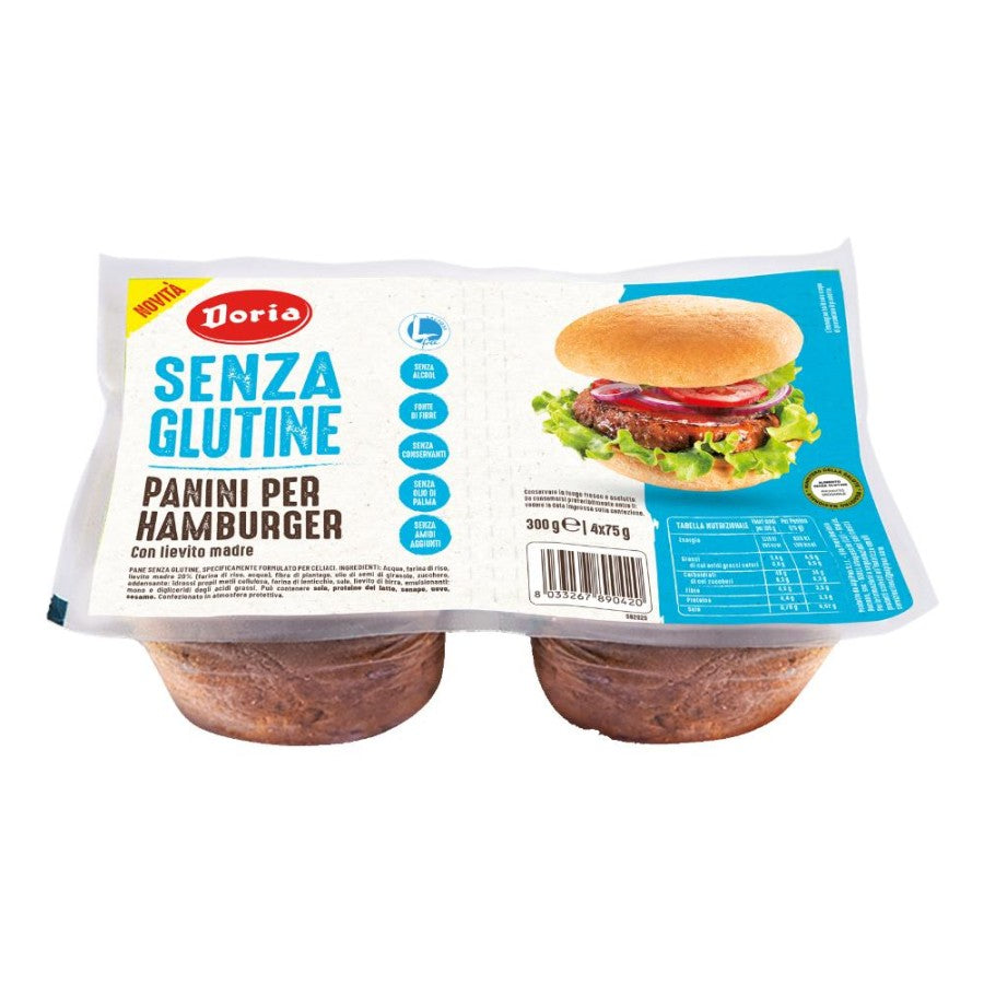 DORIA Panini per Hamburger S/G 300g