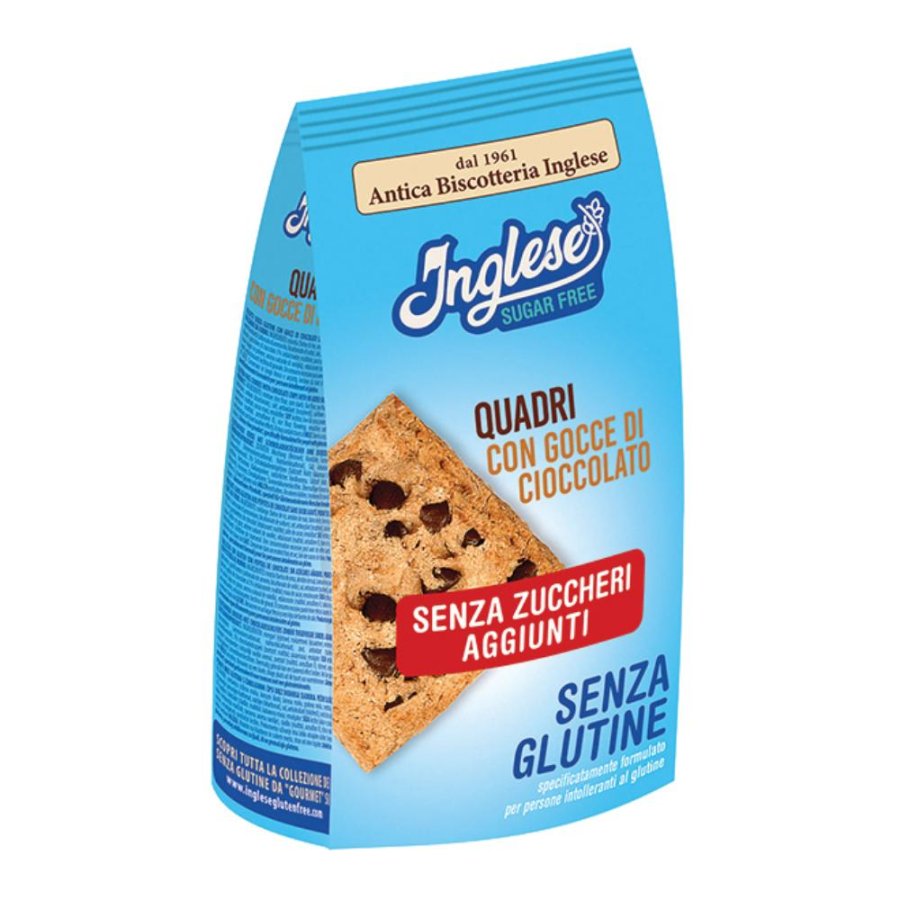 INGLESE Biscotti Quadri gocce di ciocc. 300g