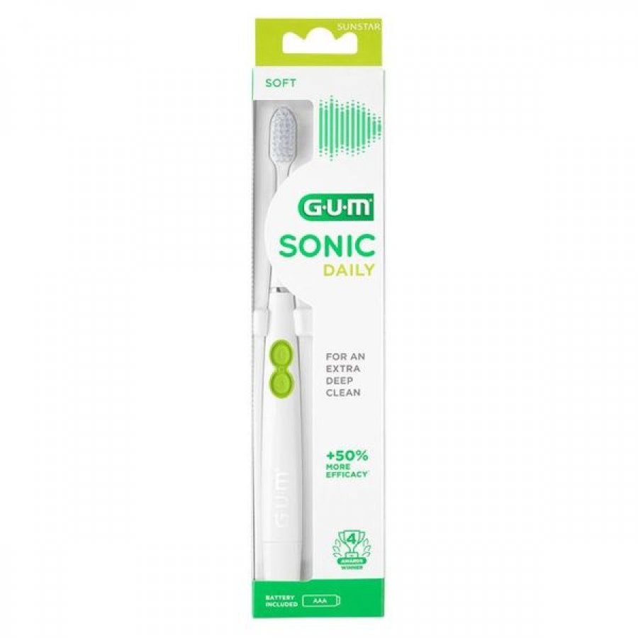 GUM SONIC DAILY SPAZ WHITE 410