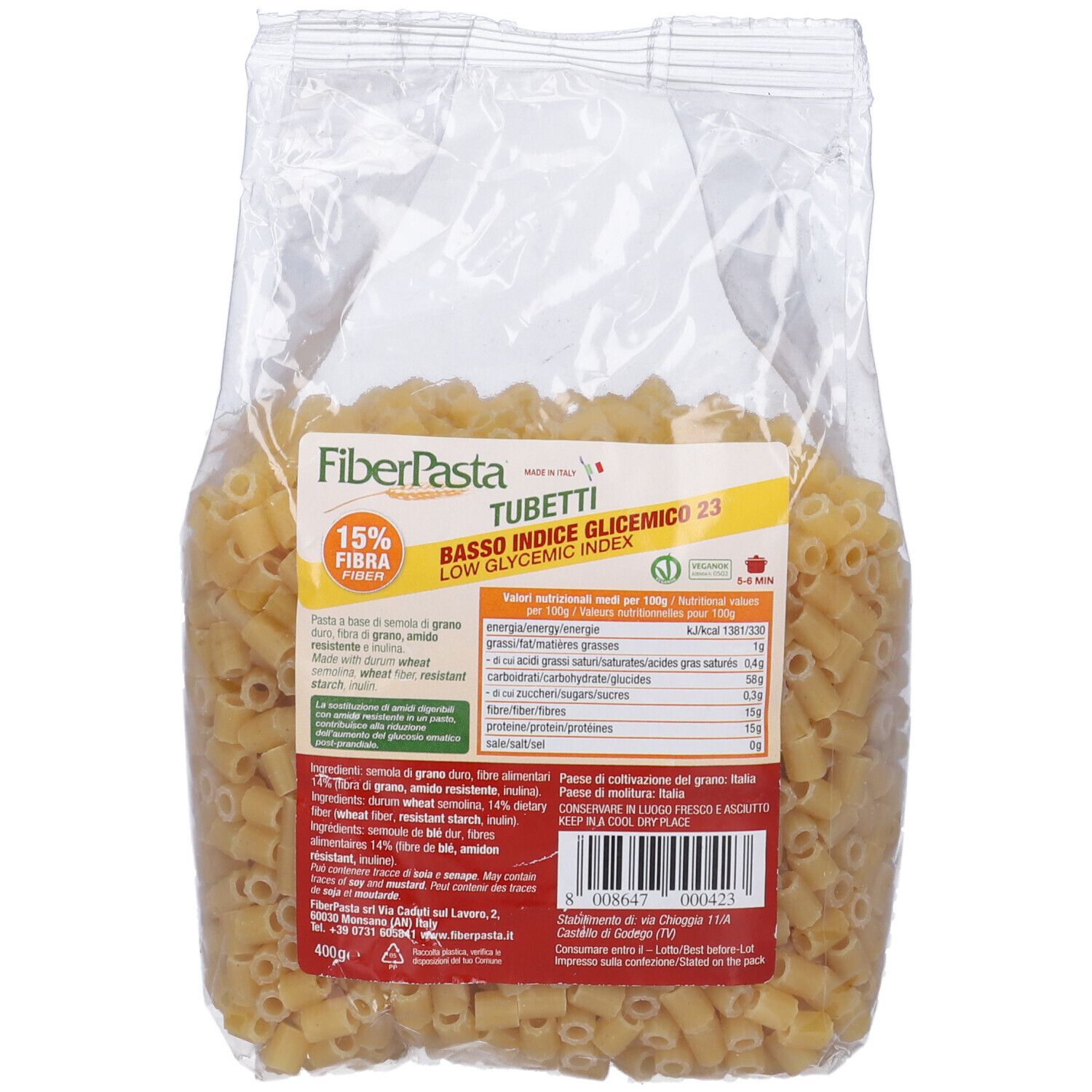 983440367 - FIBERPASTA TUBETTI BRODO S UOV