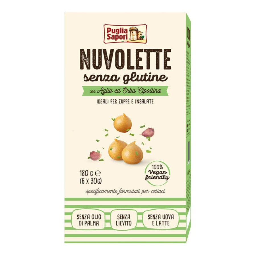 PUGLIA SAPORI Nuvolette Aglio ed Erba Cipollina 6x30g