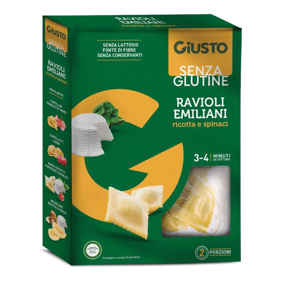 GIUSTO S/G Ravioli Ricotta e Spinaci 250g