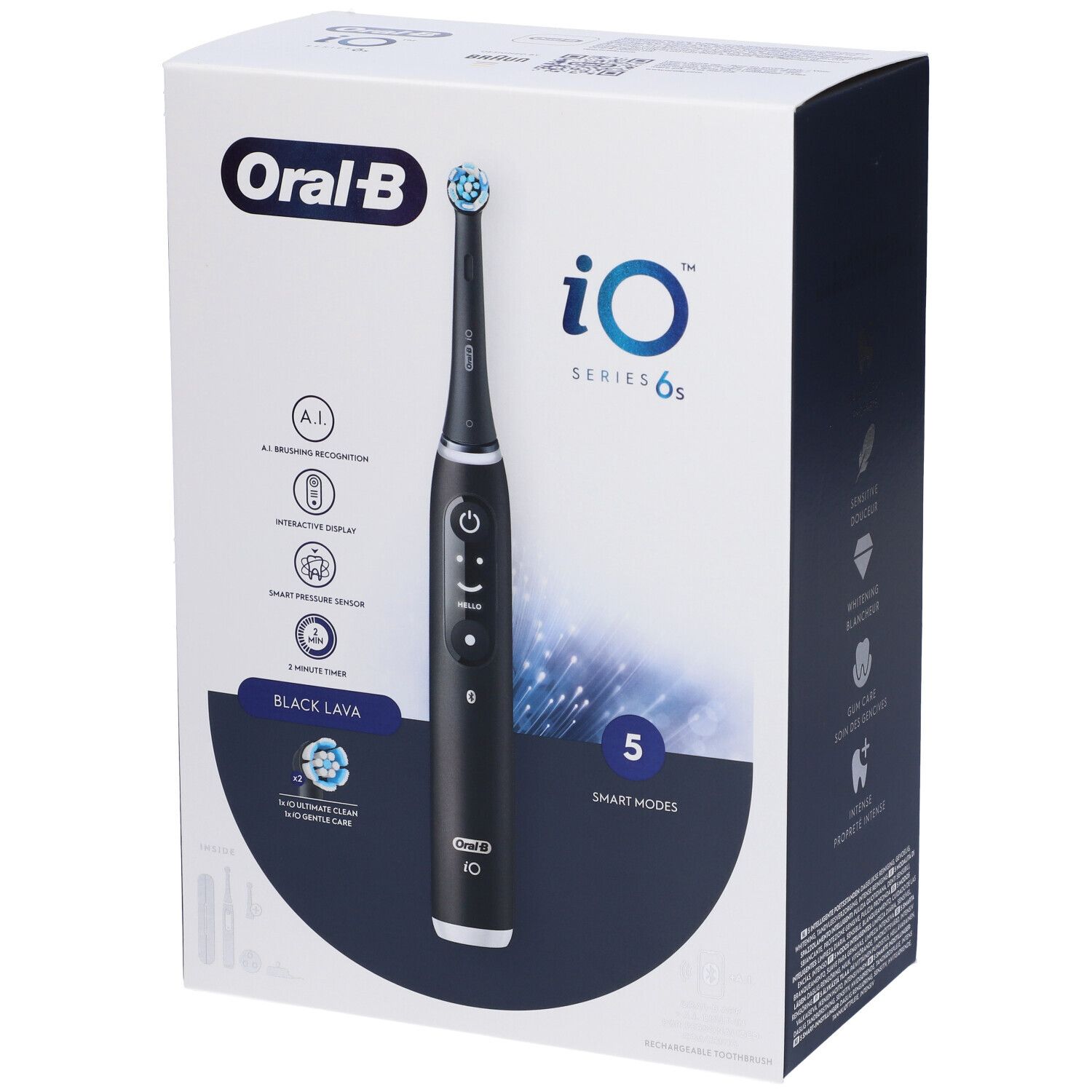 984825075 - ORALB IO 6 BLACK SPAZZ+2REFILL