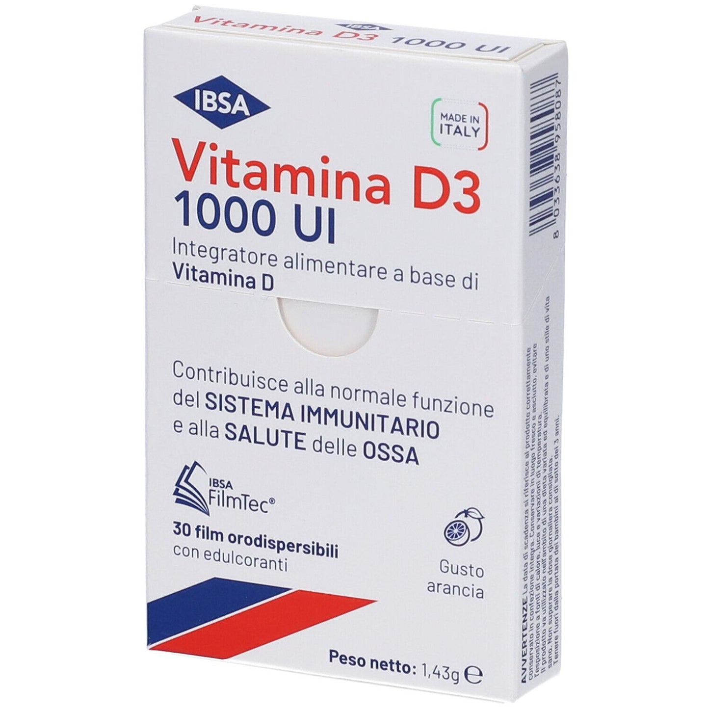 984845925 - VITAMINA D3 IBSA 1000UI 30FILM