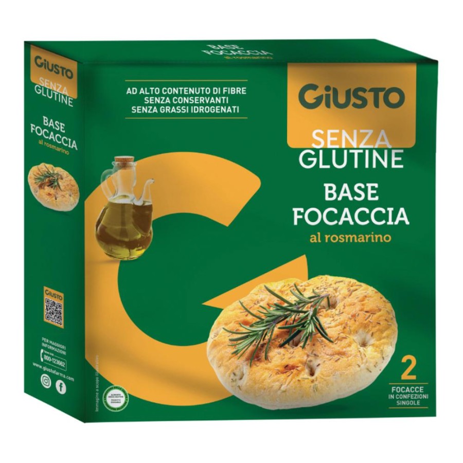 GIUSTO S/G Fondo Focaccia Rosmarino 280g