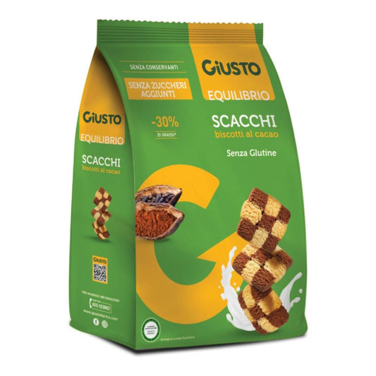 GIUSTO S/G Biscotti Scacchi 250g