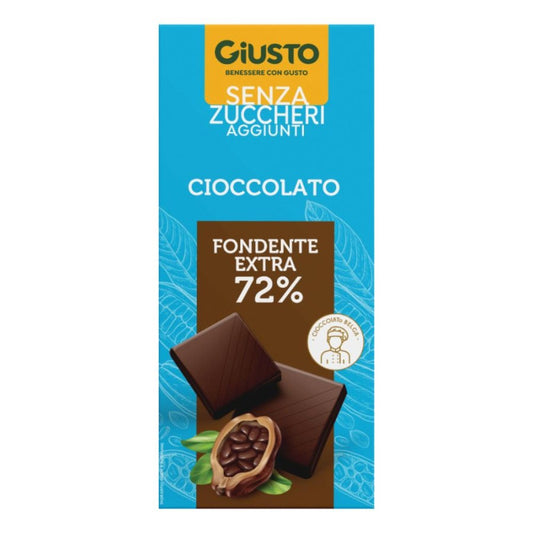 GIUSTO S/Z Cioccolato ExtraFondente Tav.85g