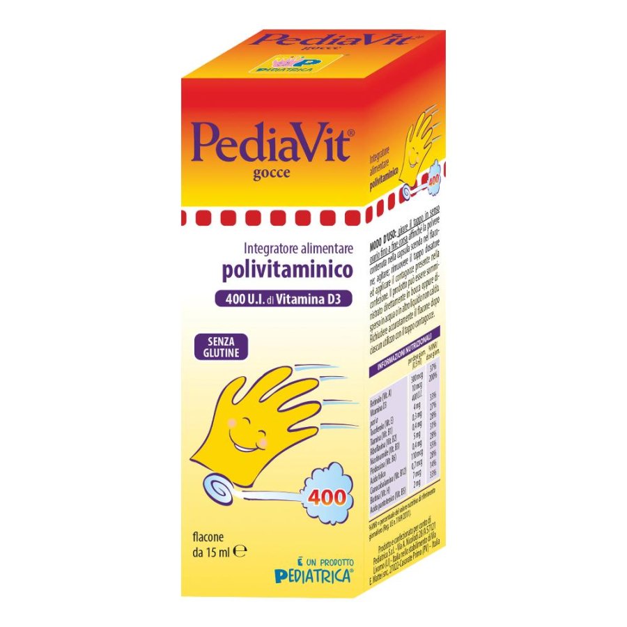PEDIAVIT GTT 15ML N/F 400U.I. VI