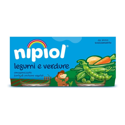 NIPIOL Omog.Legumi & Verdure 2x80g