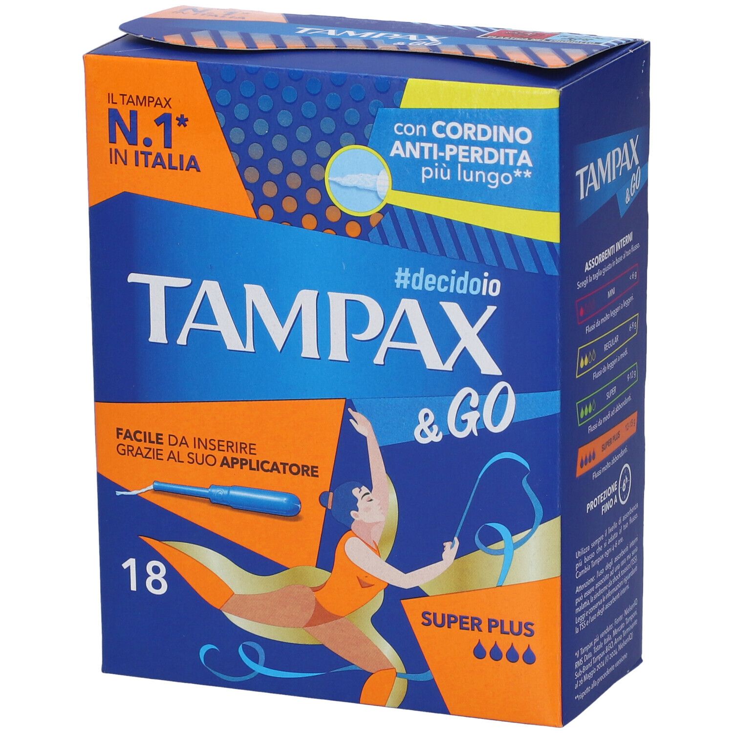 TAMPAX &GO SUPER PLUS 18PZ