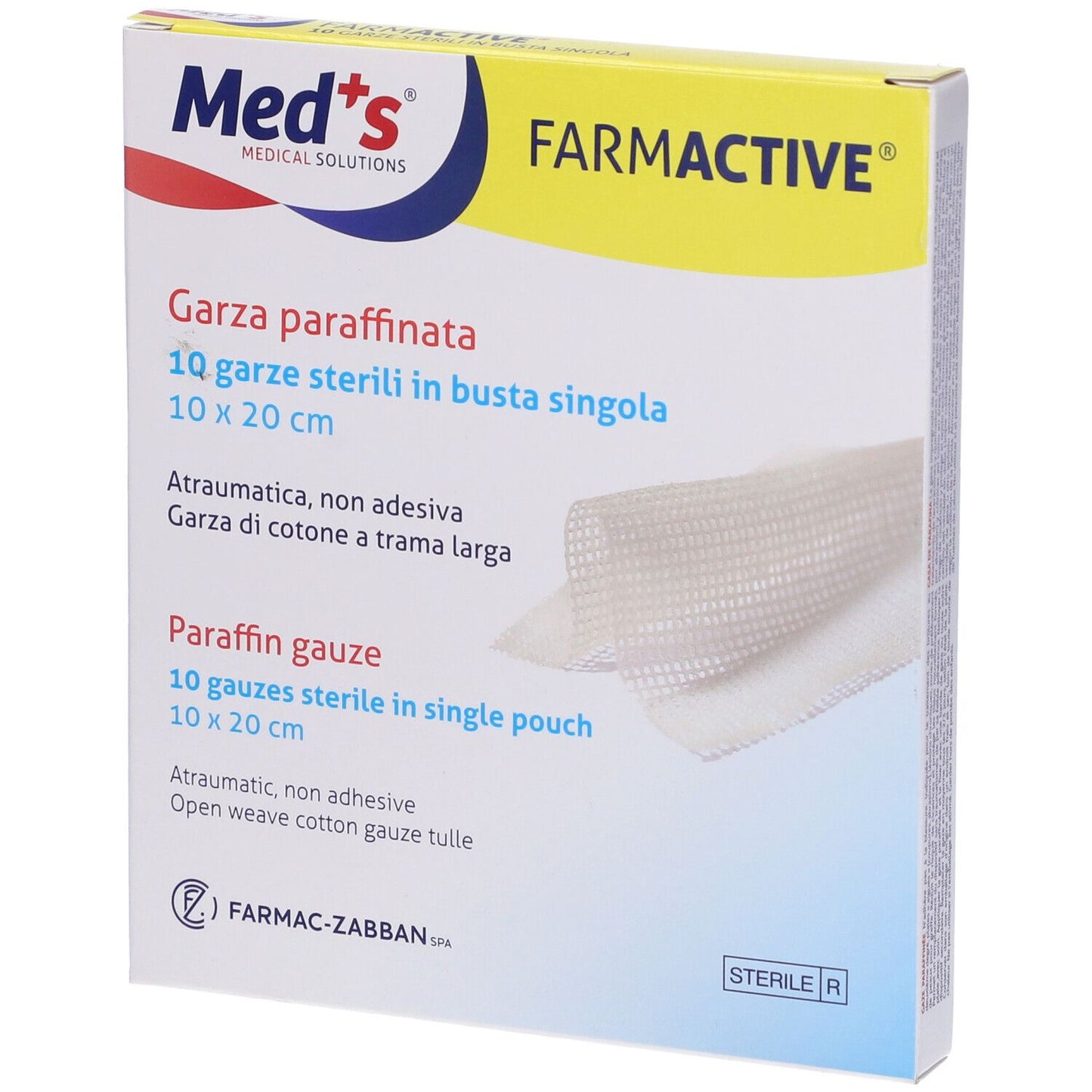 GARZA PARAFFINATA 10X20CM
