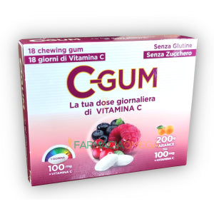 C GUM FRUTTI ROSSI 18GOMME