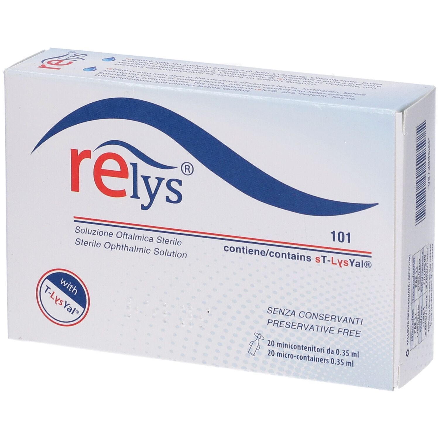 RELYS MONODOSE 20MINICONT