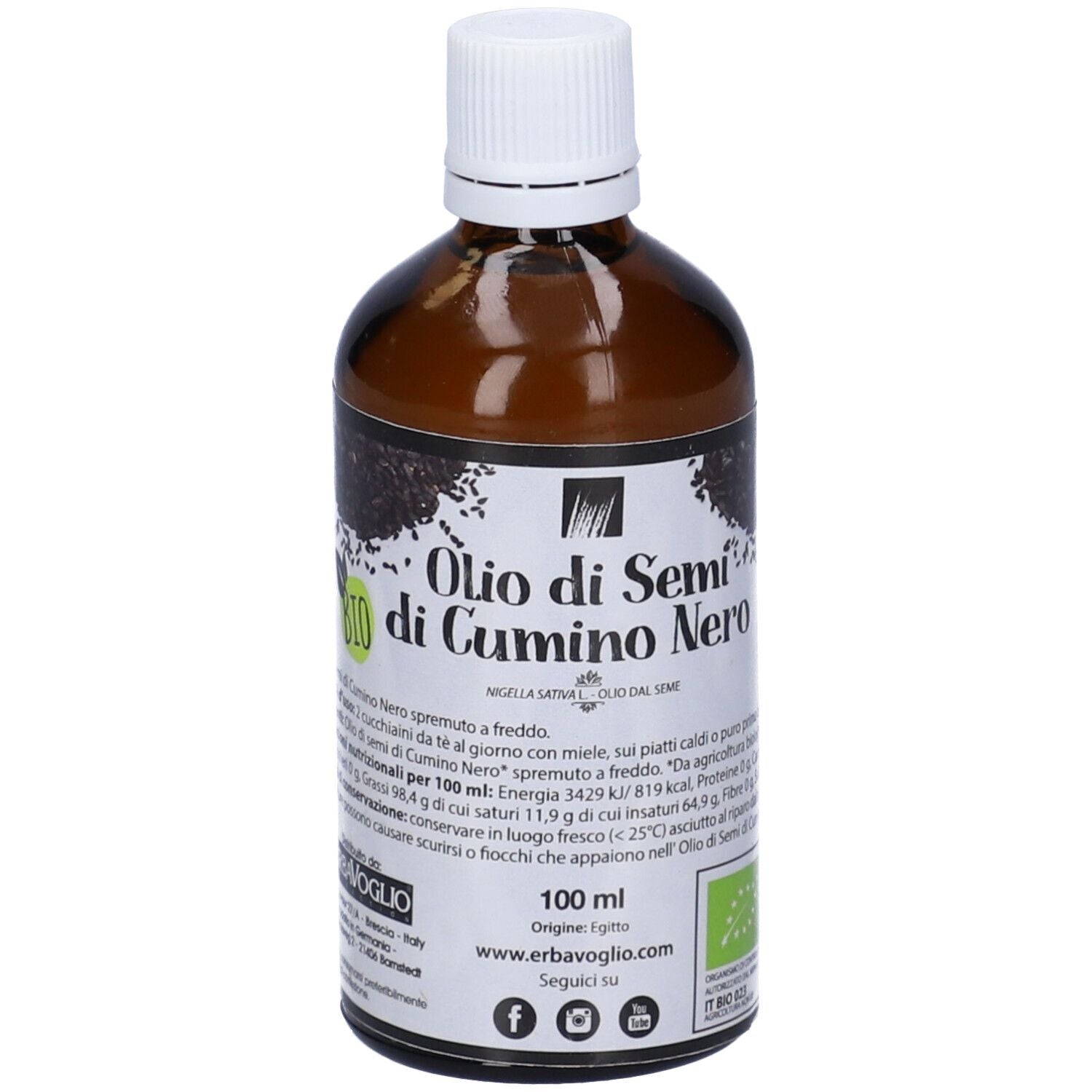 OLIO SEMI CUMINO NERO BIO