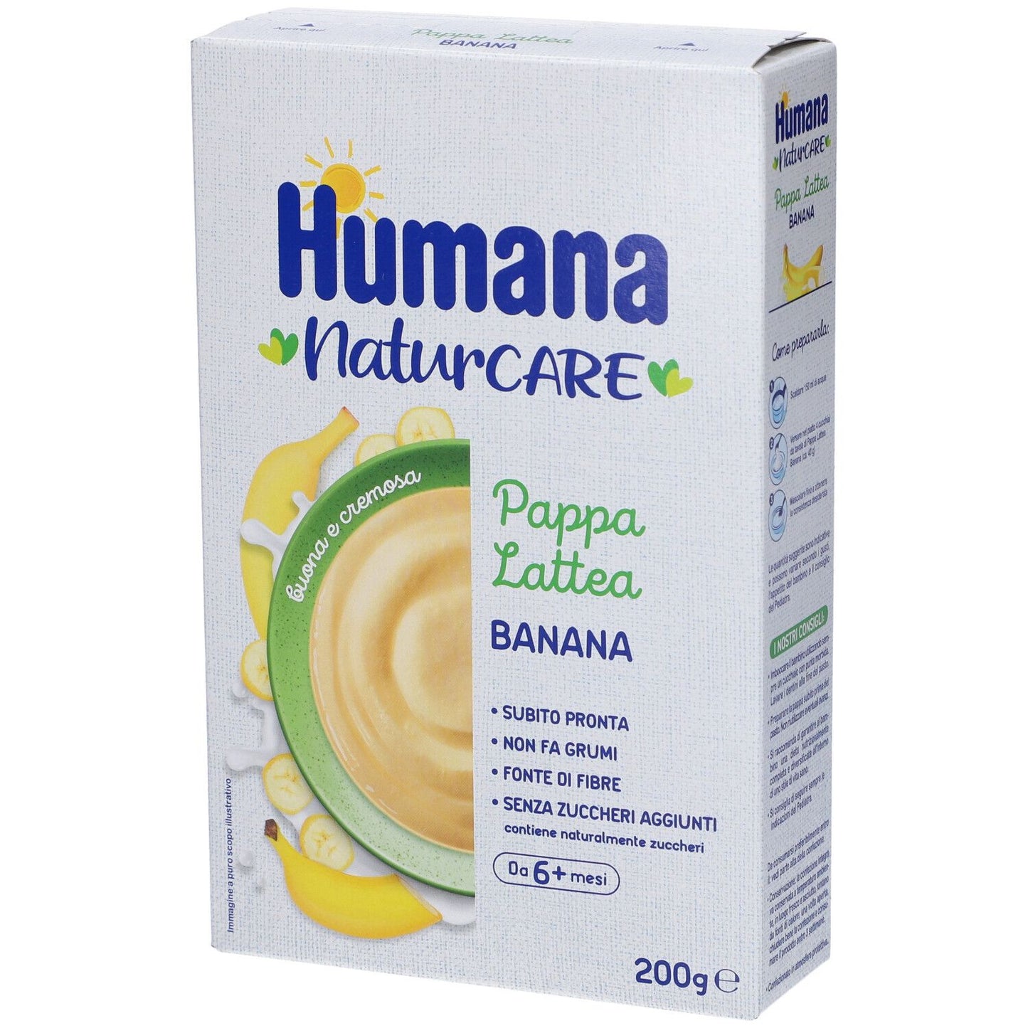 HUMANA PAPPA LATTEA BANANA200G